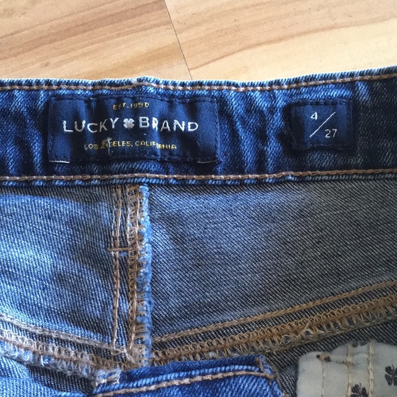 Lucky Brand The Roll Up Jean Short Sz 27 - Picture 7 of 11